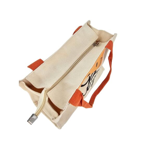 Kawaii Print Shoulder Canvas Bag Orange Small - Picture 4 of 8